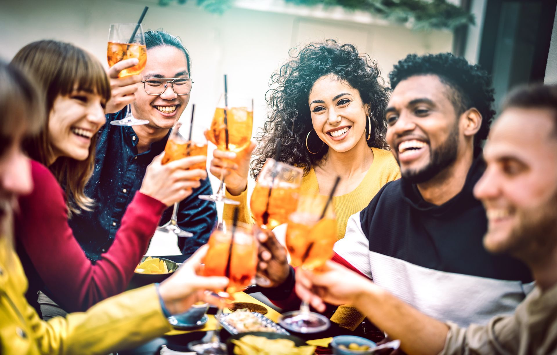 gen z people with beverages