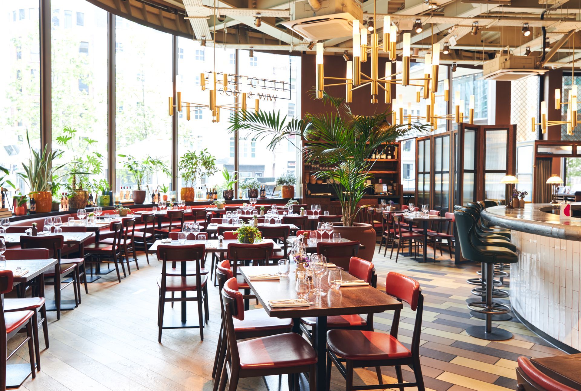 interior of casual dining restaurant