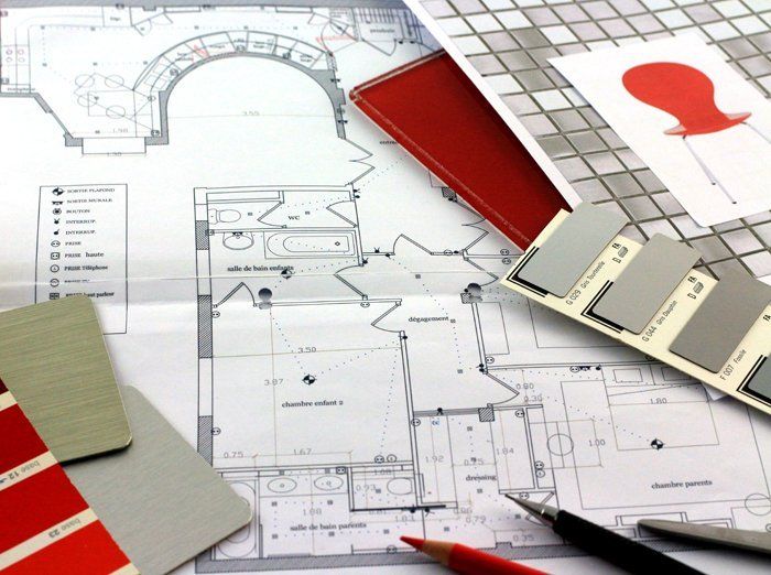maquette plan échantillon nuancier rouge