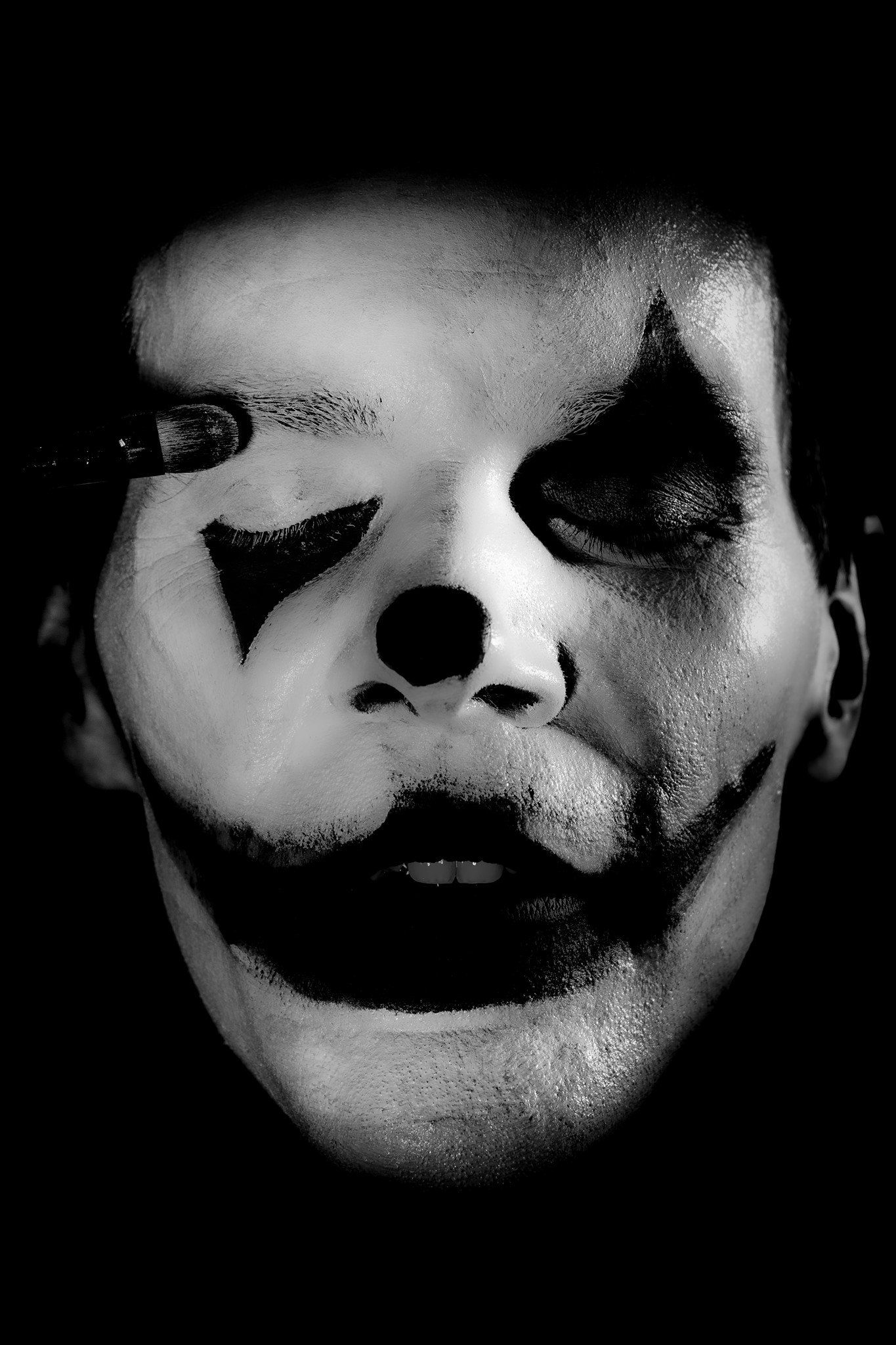 Fotoshooting depressiver Clown