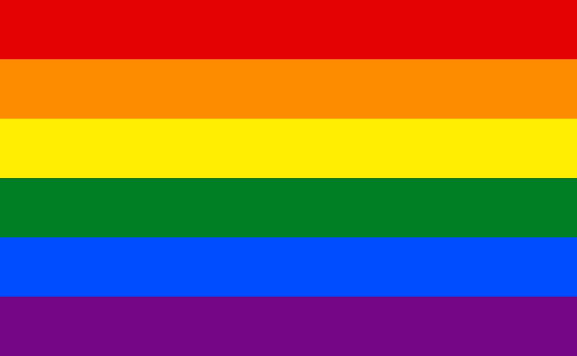 Flagge, die Solidarität für LGBTIQA* signalisiert