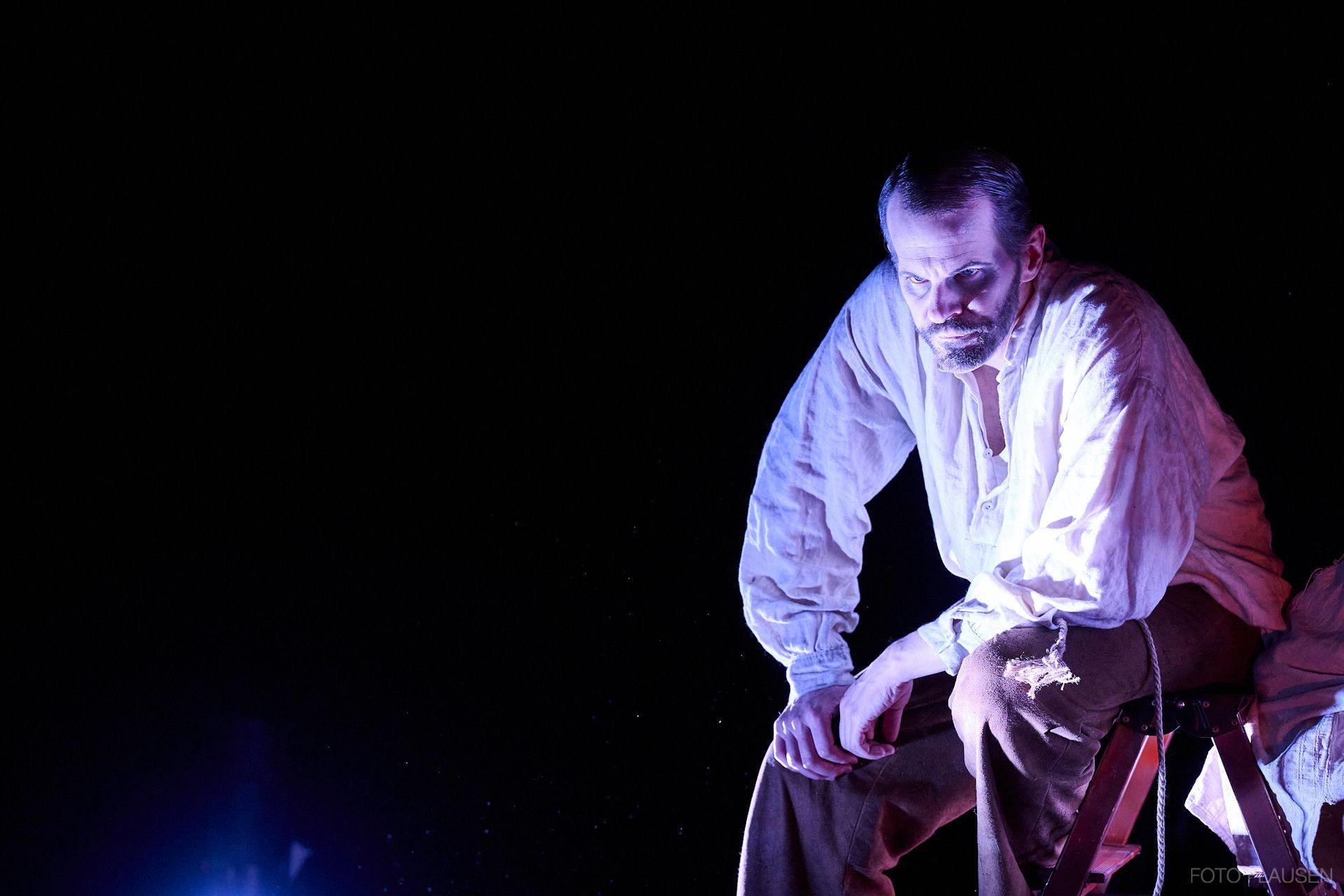 Der Schauspieler Florian Friedrich als Simulationsperson für Trainings