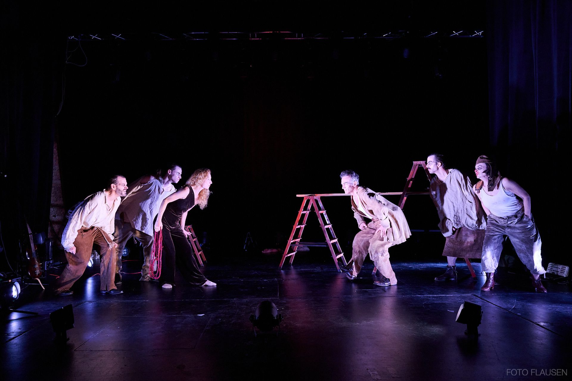 Cassandra Rühmlings Produktion von DIE HEILIGE JOHANNA DER SCHLACHTHÖFE (von Bertold Brecht).