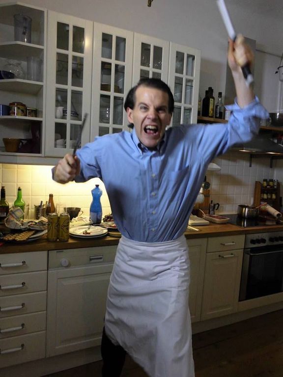 Florian Friedrich in der Rolle als Kannibale