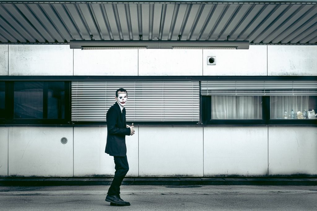 Florian Friedrich als depressiver Clown