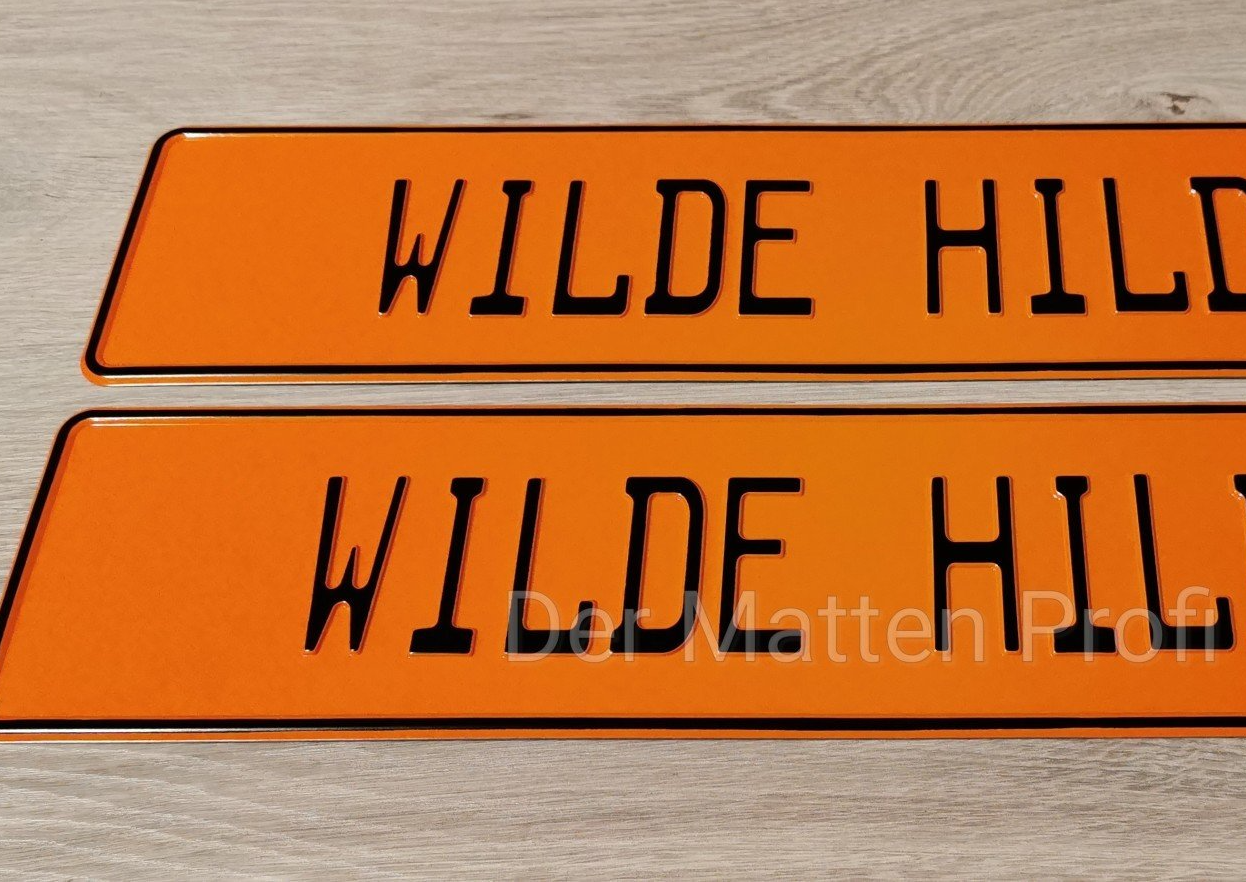 Auto Kennzeichen Showkennzeichen Kennzeichen gestalten Funschilder