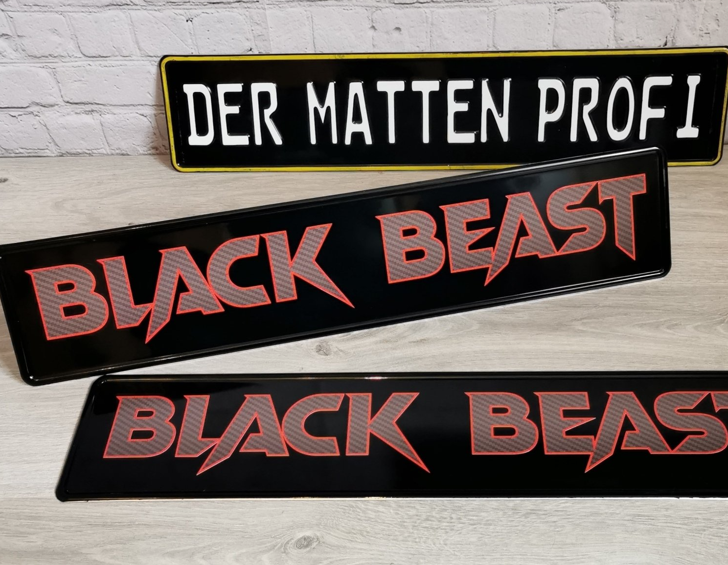 Auto Kennzeichen Showkennzeichen Kennzeichen gestalten Funschilder
