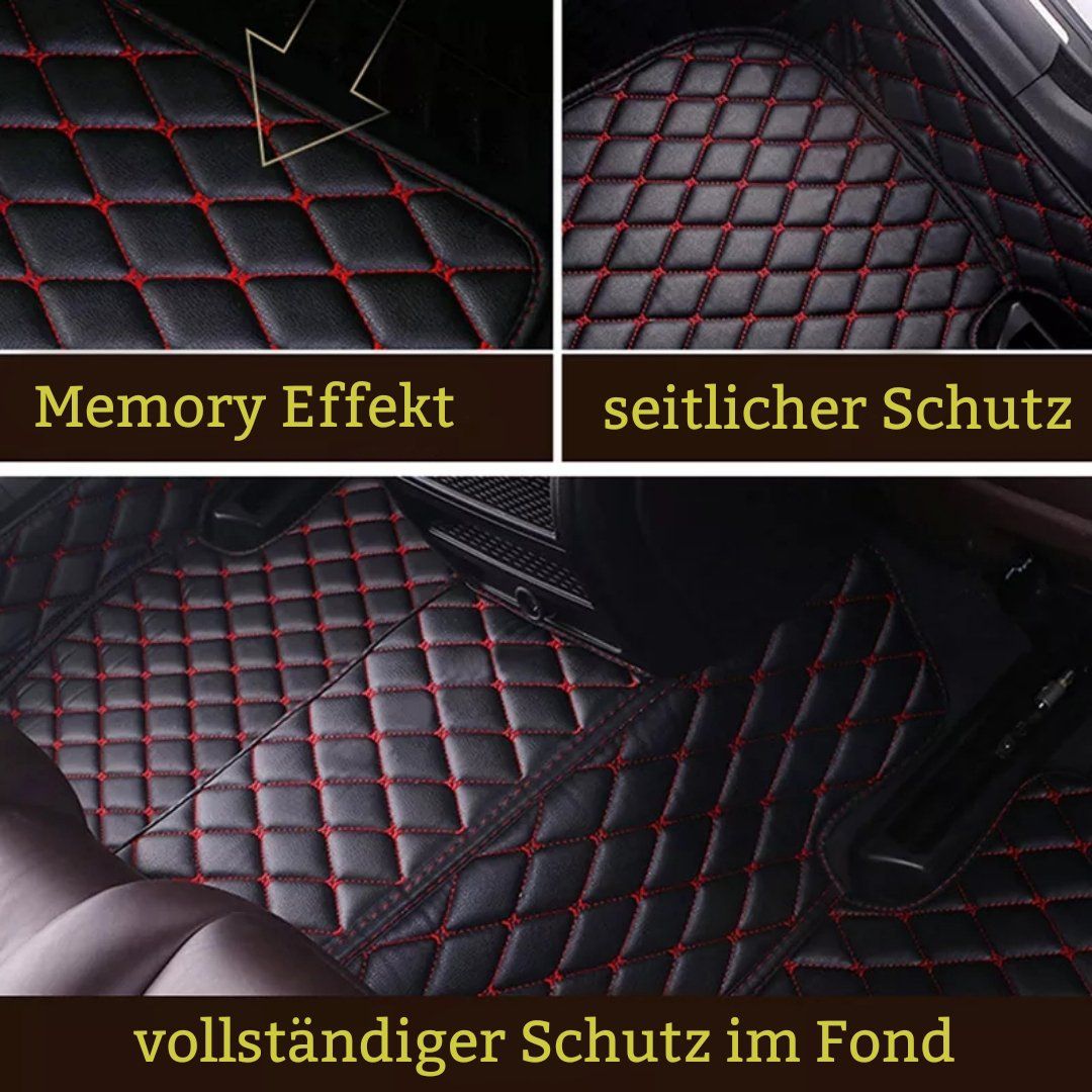 Diamond Stitching Leder Auto Fußmatten Diamond Stitching Leder Auto Fußmatten