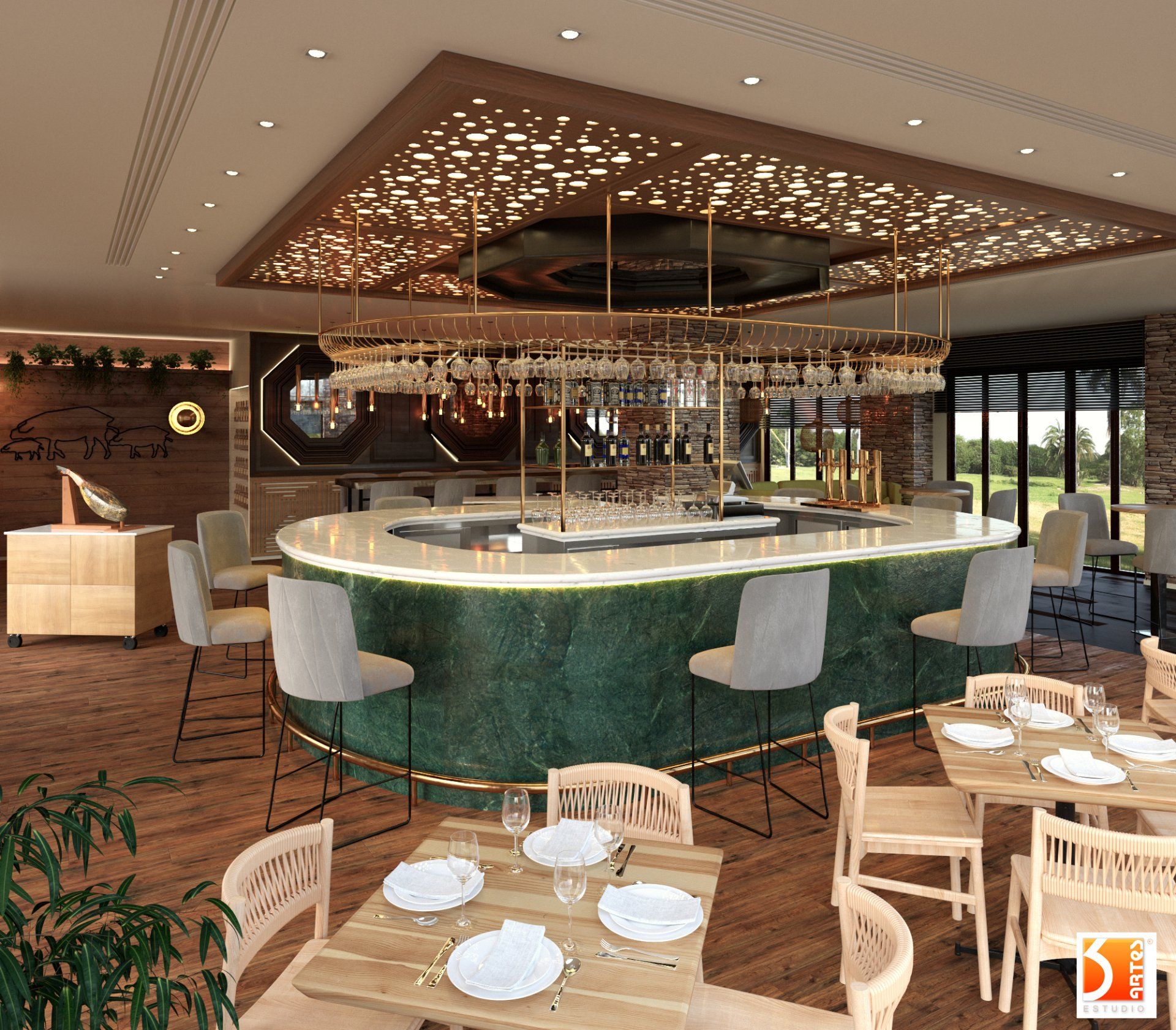 Resultado de imagen render decoracion bares