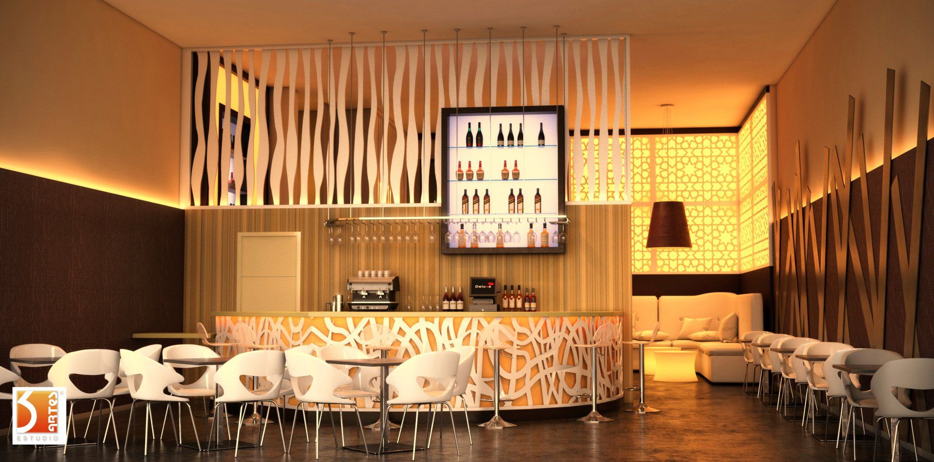 Resultado de imagen de render decoracion restaurante