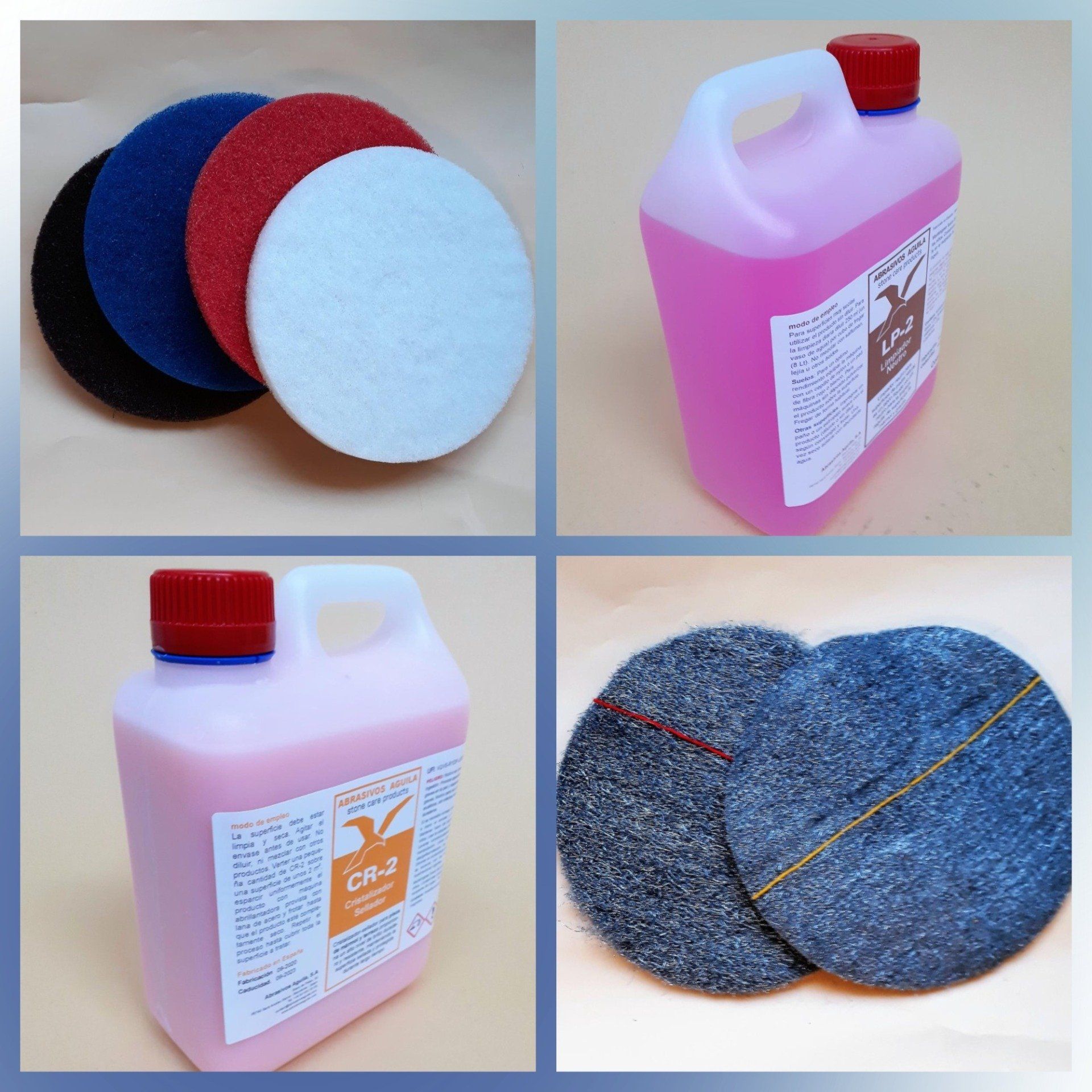 Productos necesarios para el pulido y cristalizado de suelos