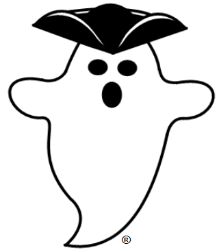 Tricorn ghost logo, Haunted Hillsborough Tours
