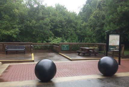 Ghost tour meeting spot, the Riverwalk, Hillsborough