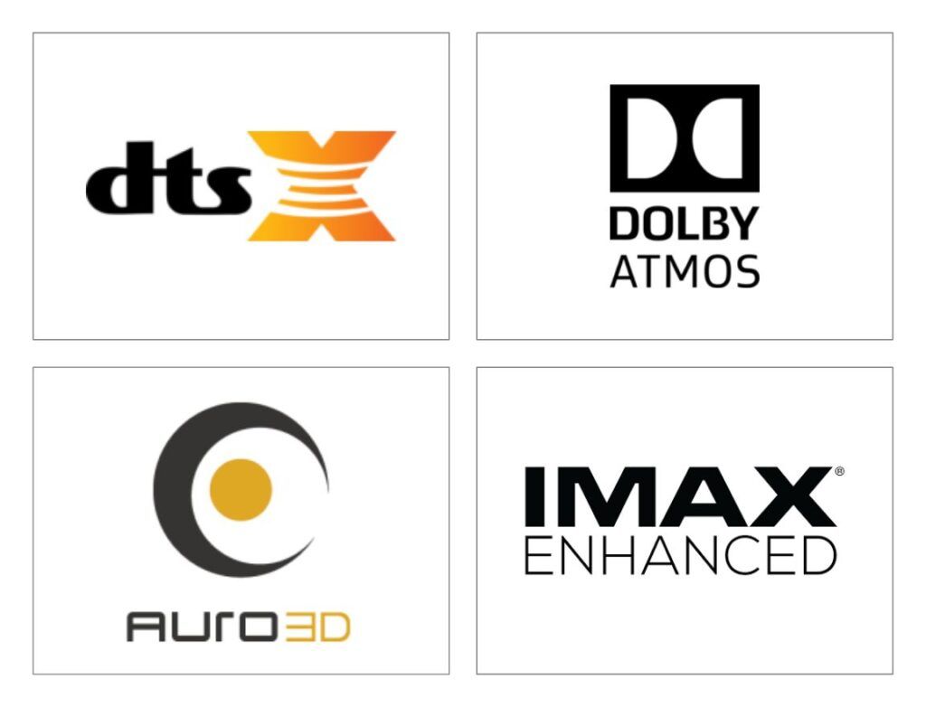 3D Heimkino Tonformate - Dolby Atmos - DTS:X - Auro3D - IMAX Enhanced