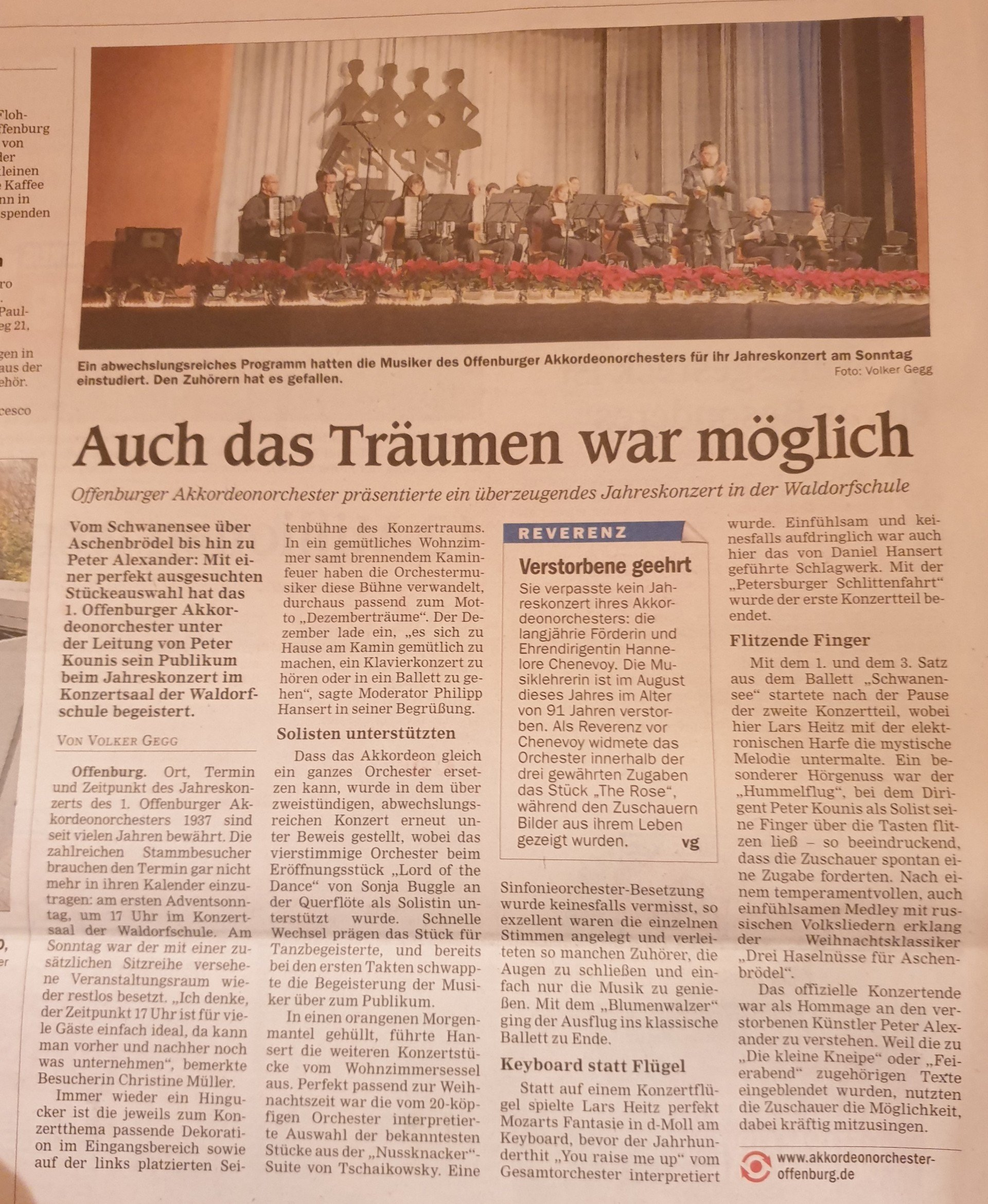 Zeitungsartikel 2019 Zeitungsartikel 2019