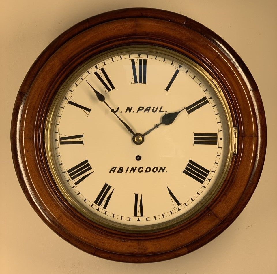 Antique Fusee Dial Wall Clock For Sale