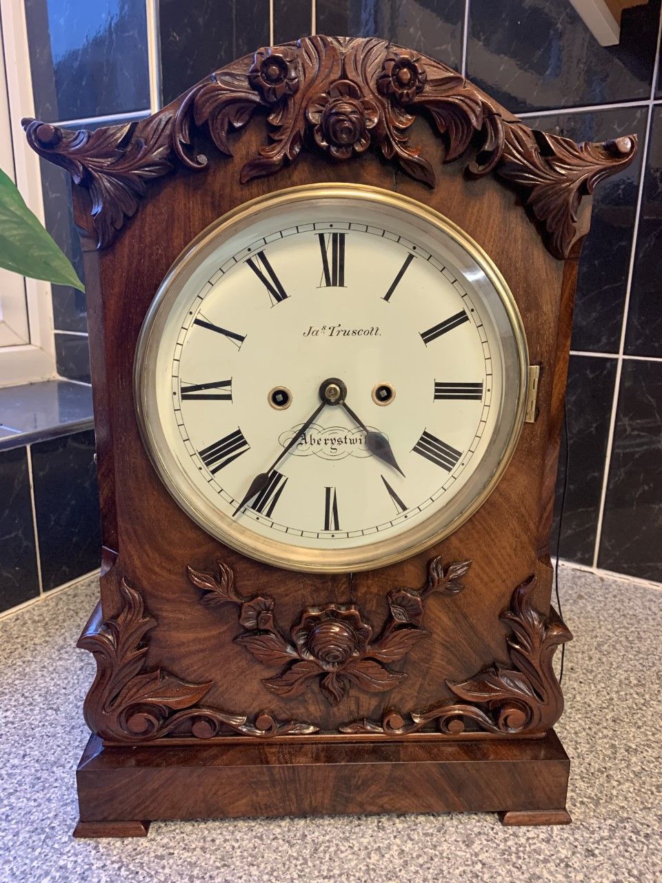 Antique fusee bracket clock for sale