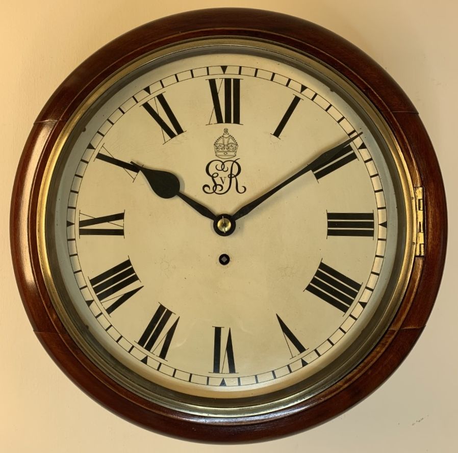 Antique Fusee Dial George V Wall Clock For Sale