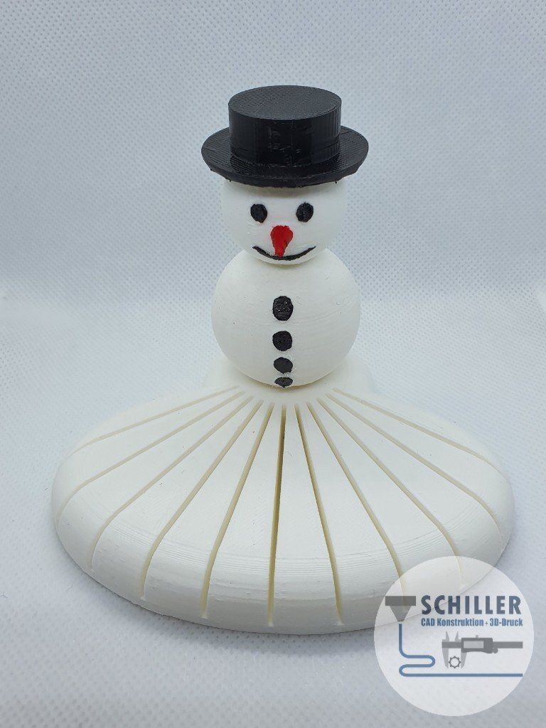 Winter Visitenkarte Halter Notizzettel Schneemann Tisch