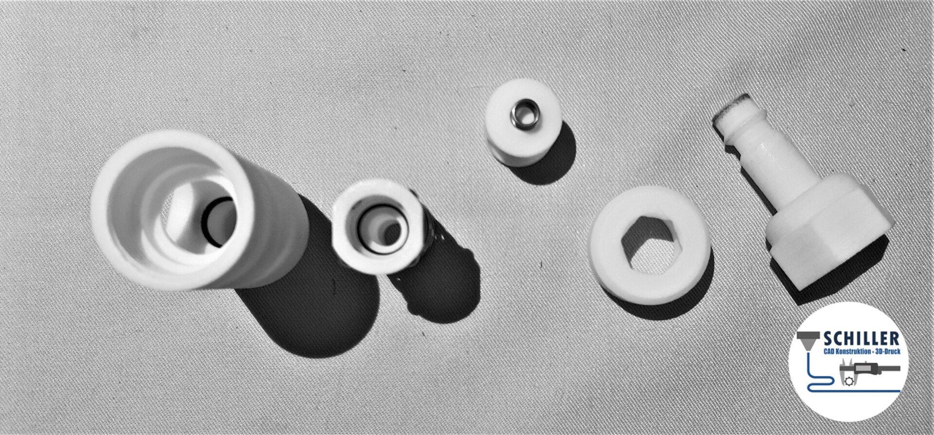 Einzelteile Schnellverschluss 3D-Druck SLS