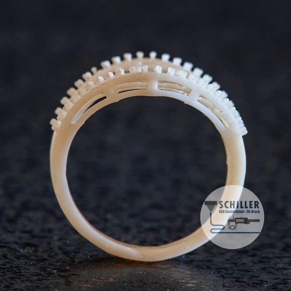 Ring Rohling aus dem LCD-Drucker