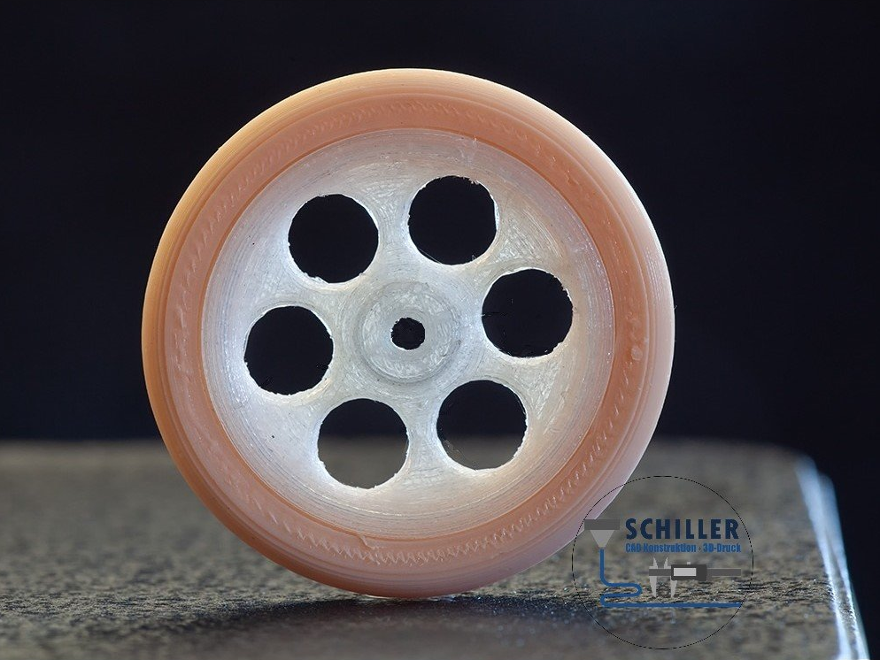 Nylon und Flex Material Modellbau Reifen und Rad - Nylon und Flex Material