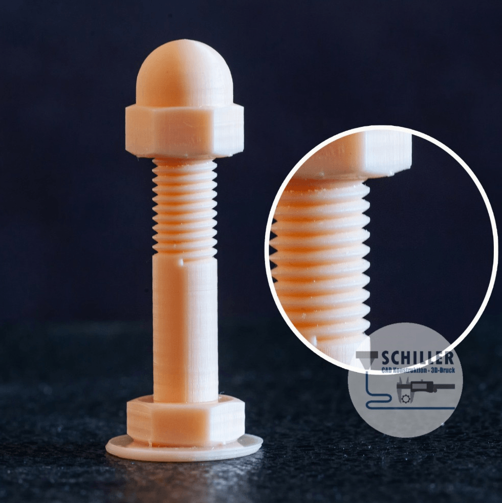 Schraube mit Hutmutter aus Resin von Anycubic Schraube mit Hutmutter aus Resin von Anycubic