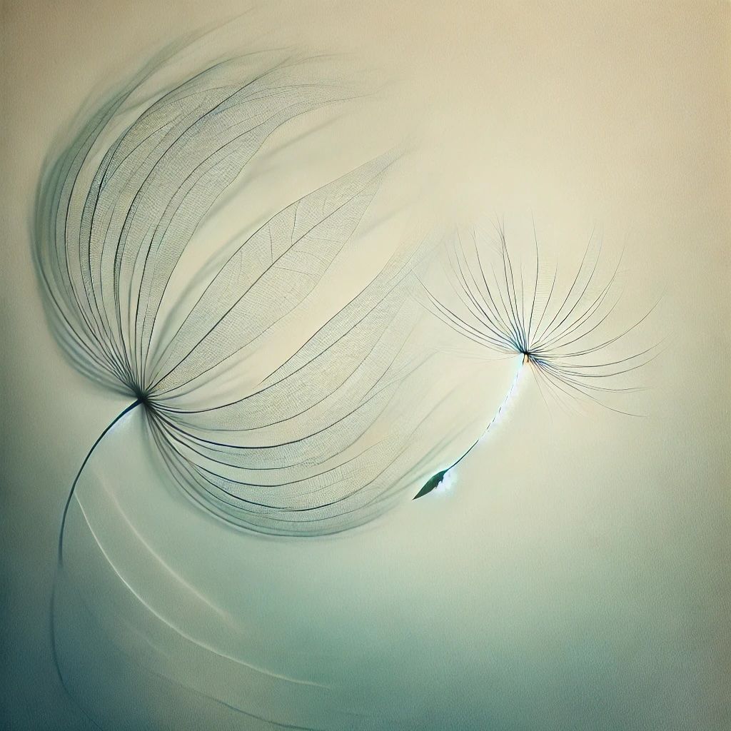 Wie ein schwebender Samen: Grenzen setzen bedeutet, Leichtigkeit und Verbindung zu bewahren