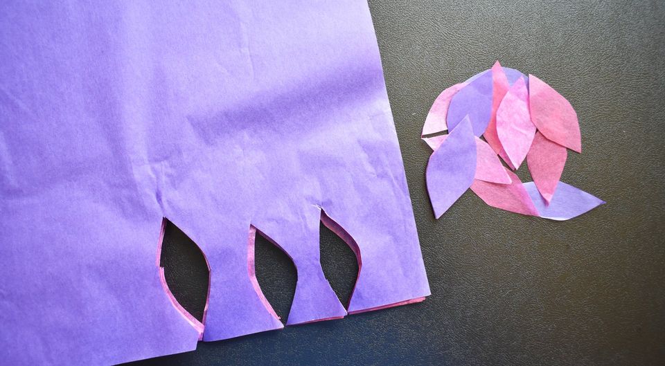 Tissue paper shapes