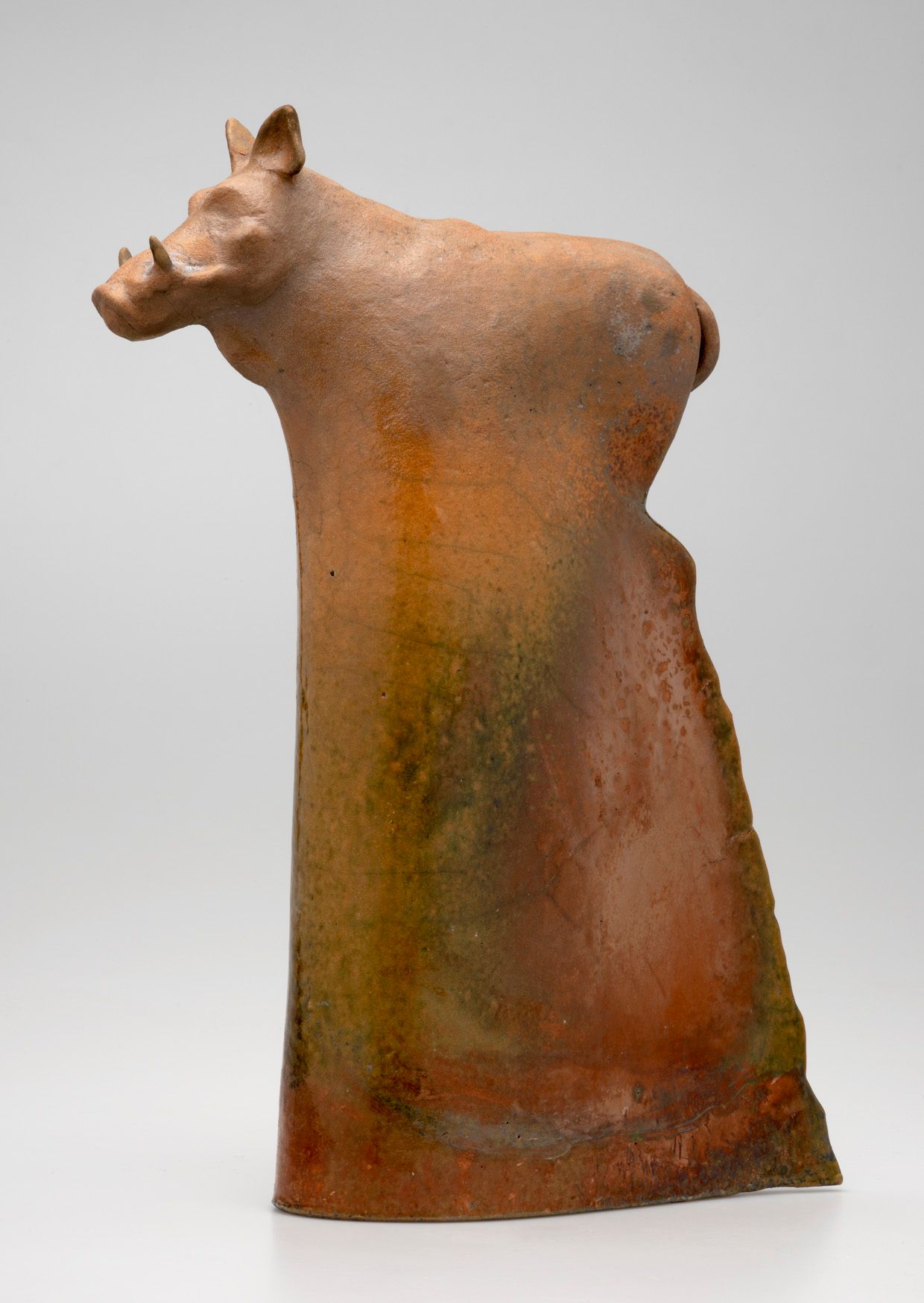 Facochère en paperclay blanc cuisson Raku