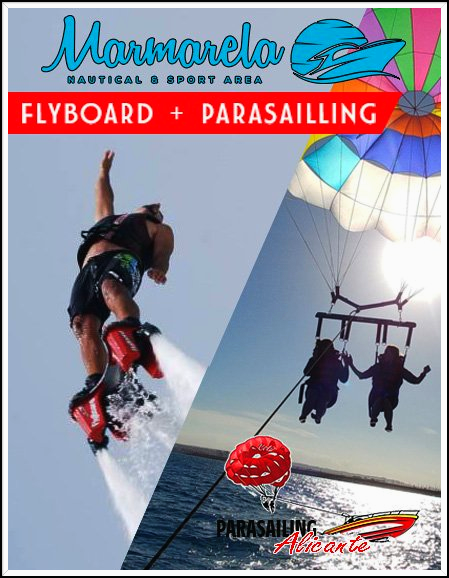 TARJETA REGALO FLYBOARD Y PARASAILING
