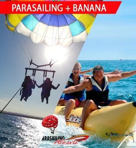 Regalo original Parasailing mas Banana Boat en Alicante