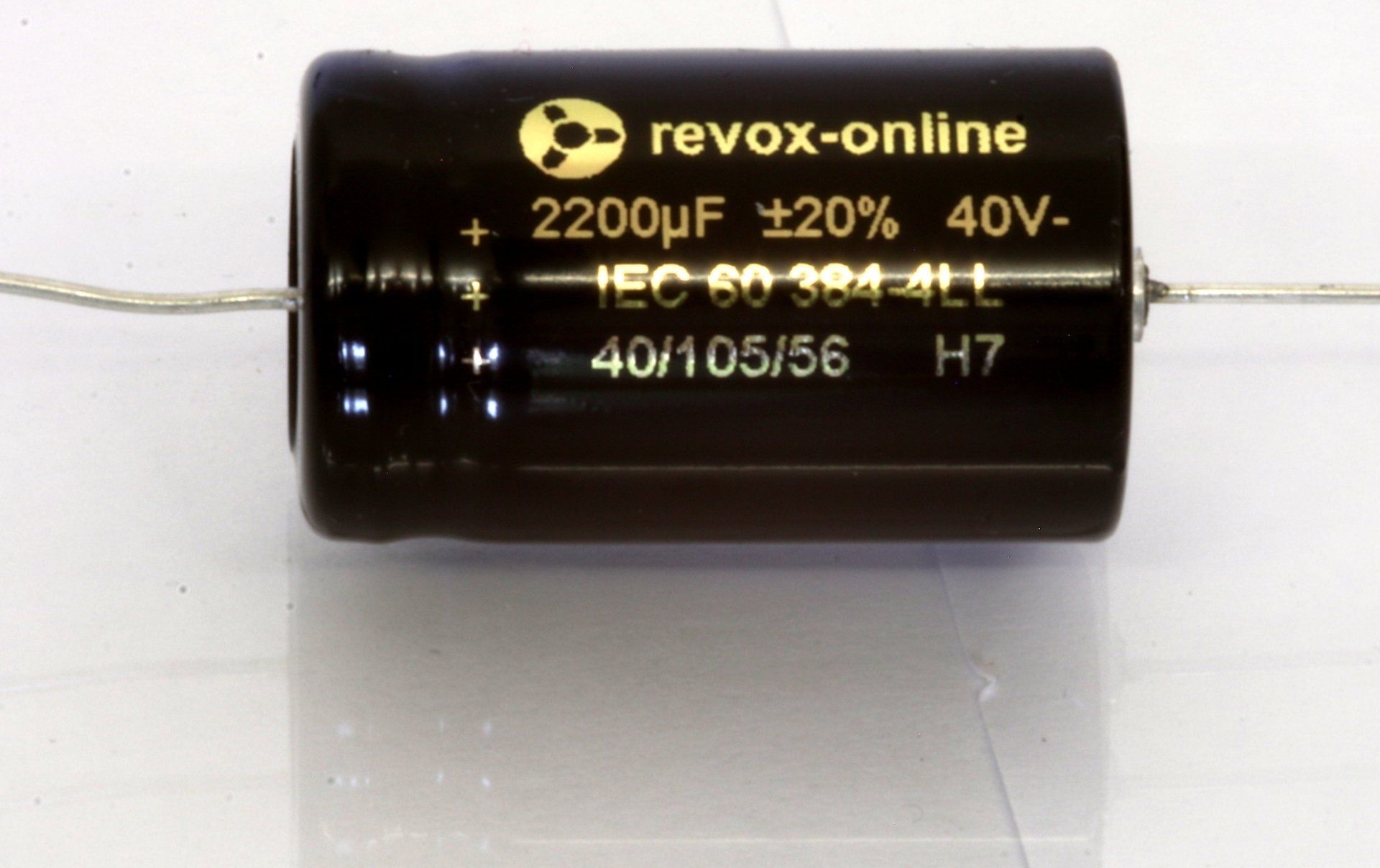 2200µF 40V axial Revox B77, PR99, B760, B780