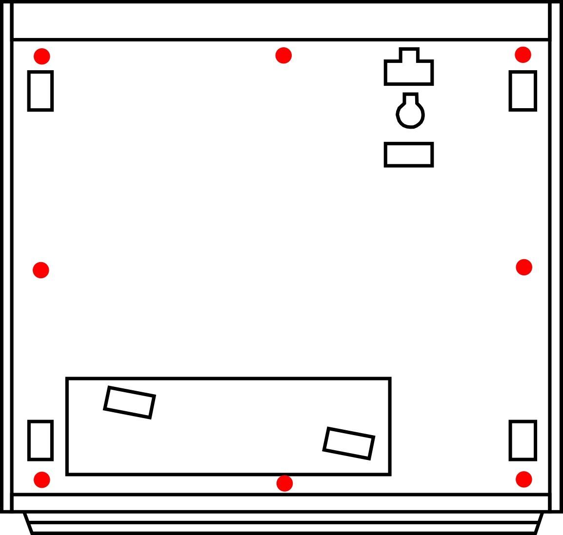 Revox A700 rear panel, fastened with 8 screws, remove, Premium-Hifi Revox A700 rear panel, fastened with 8 screws, remove, Premium-Hifi