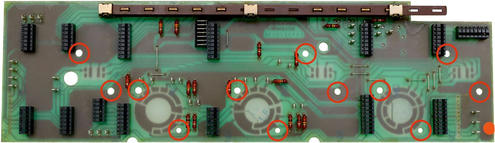 old audio interconnection PCB Revox B77, Premium-Hifi old audio interconnection PCB Revox B77, Premium-Hifi