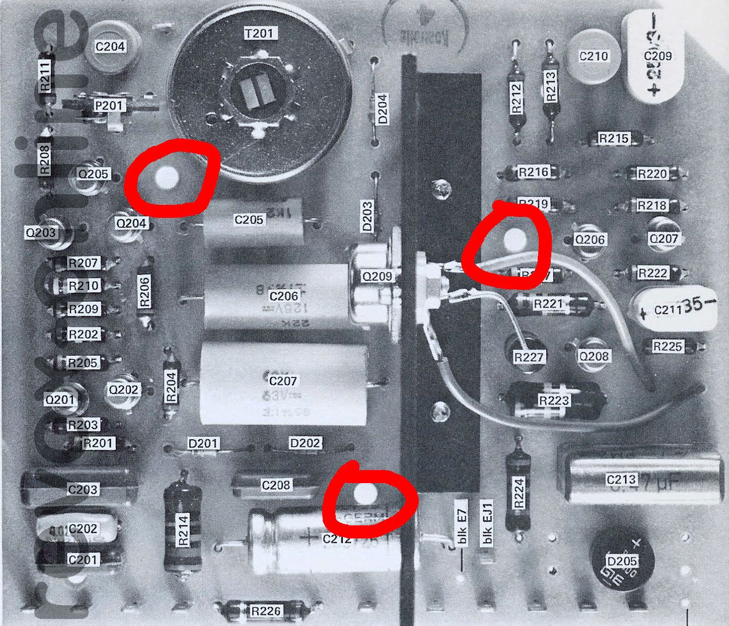 Schraubenposition Revox A77 Capstan, Premium-Hifi Schraubenposition Revox A77 Capstan, Premium-Hifi