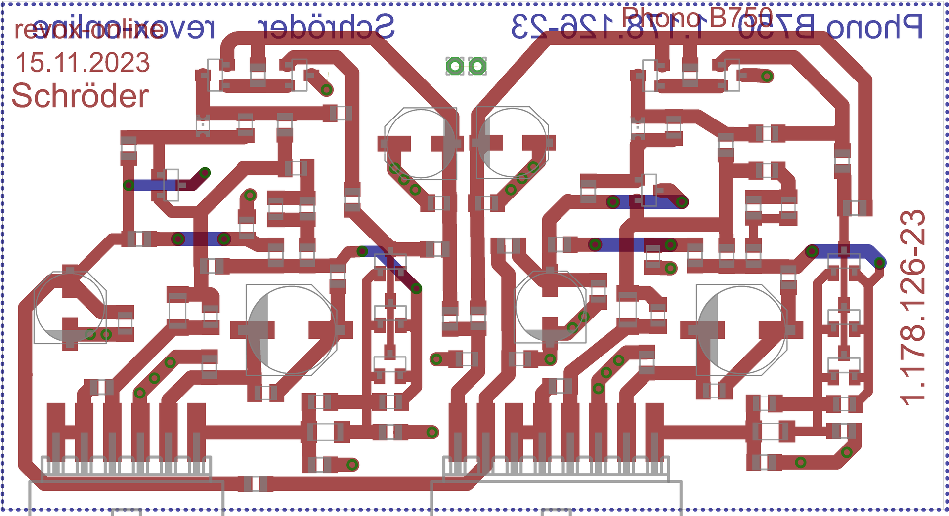 The layout of the new Premium-Hifi phono board for Revox B750 The layout of the new Premium-Hifi phono board for Revox B750