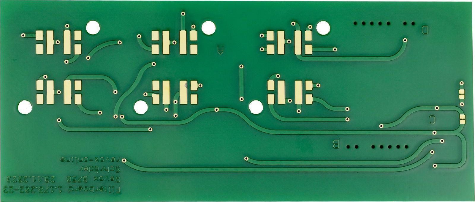 High End Filter-Board mit neue Goldkontakte für Revox B750 Kippschalter von Premium-Hifi High End Filter-Board mit neue Goldkontakte für Revox B750 Kippschalter von Premium-Hifi