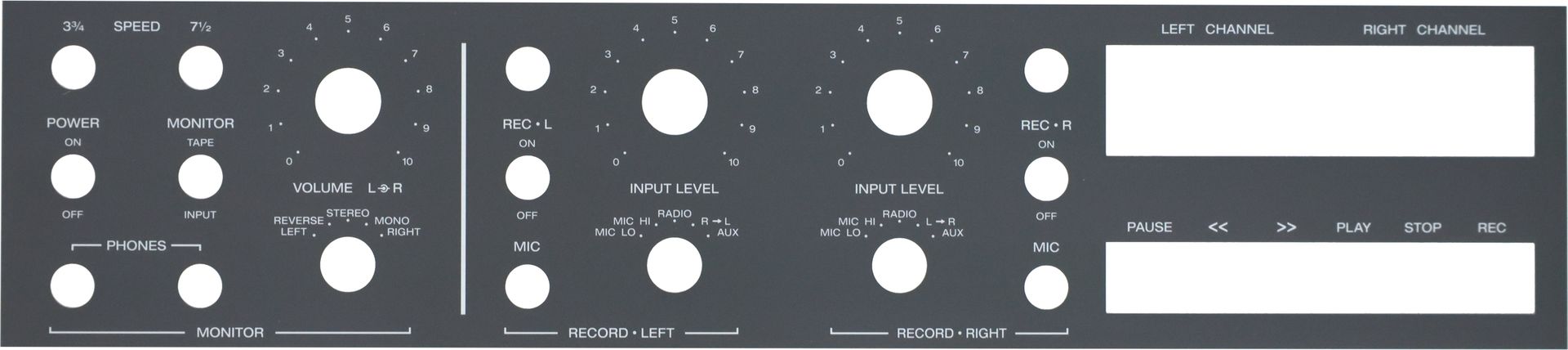 Best quality front foil for Revox B77 from Premium-Hifi Best quality front laminate for Revox B77 from Premium-Hifi