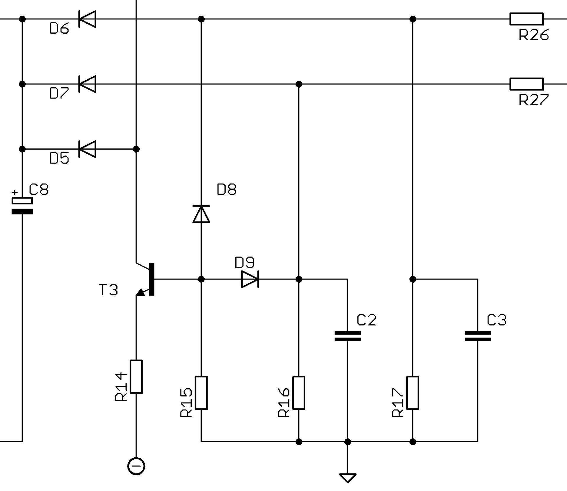 Die Gleichspannungsüberwachung des Revox B750 in der Premium-Hifi Schaltung der Protection Circuit Die Gleichspannungsüberwachung des Revox B750 in der Premium-Hifi Schaltung der Protection Circuit