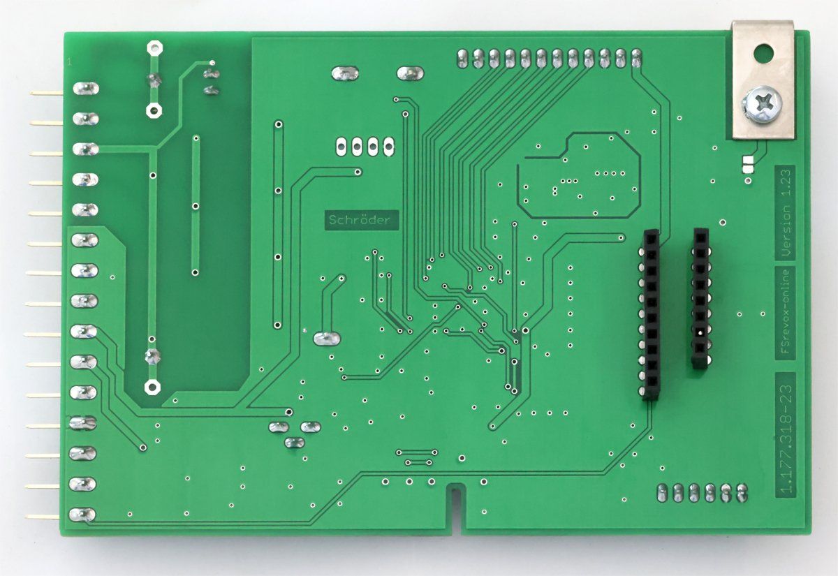 Masseflächen der neuen Laufwerksteuerung für Revox B77 von Premium-Hifi Masseflächen der neuen Laufwerksteuerung für Revox B77 von Premium-Hifi