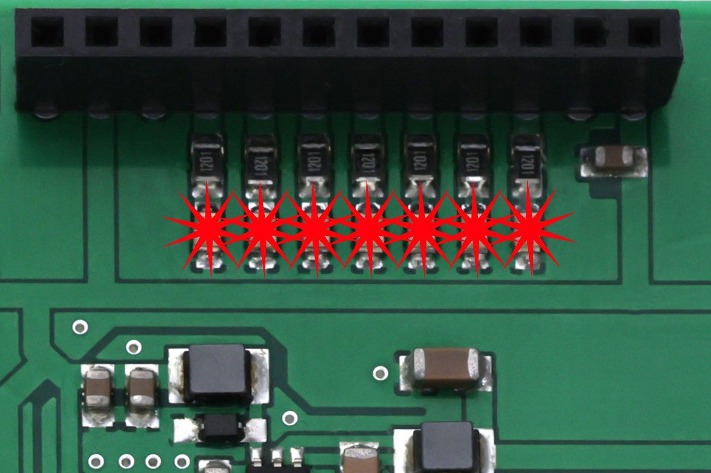 rote LEDs zeigen den Status der neuen Premium-Hifi Laufwerksteuerung für Revox B77 an. rote LEDs zeigen den Status der neuen Premium-Hifi Laufwerksteuerung für Revox B77 an.