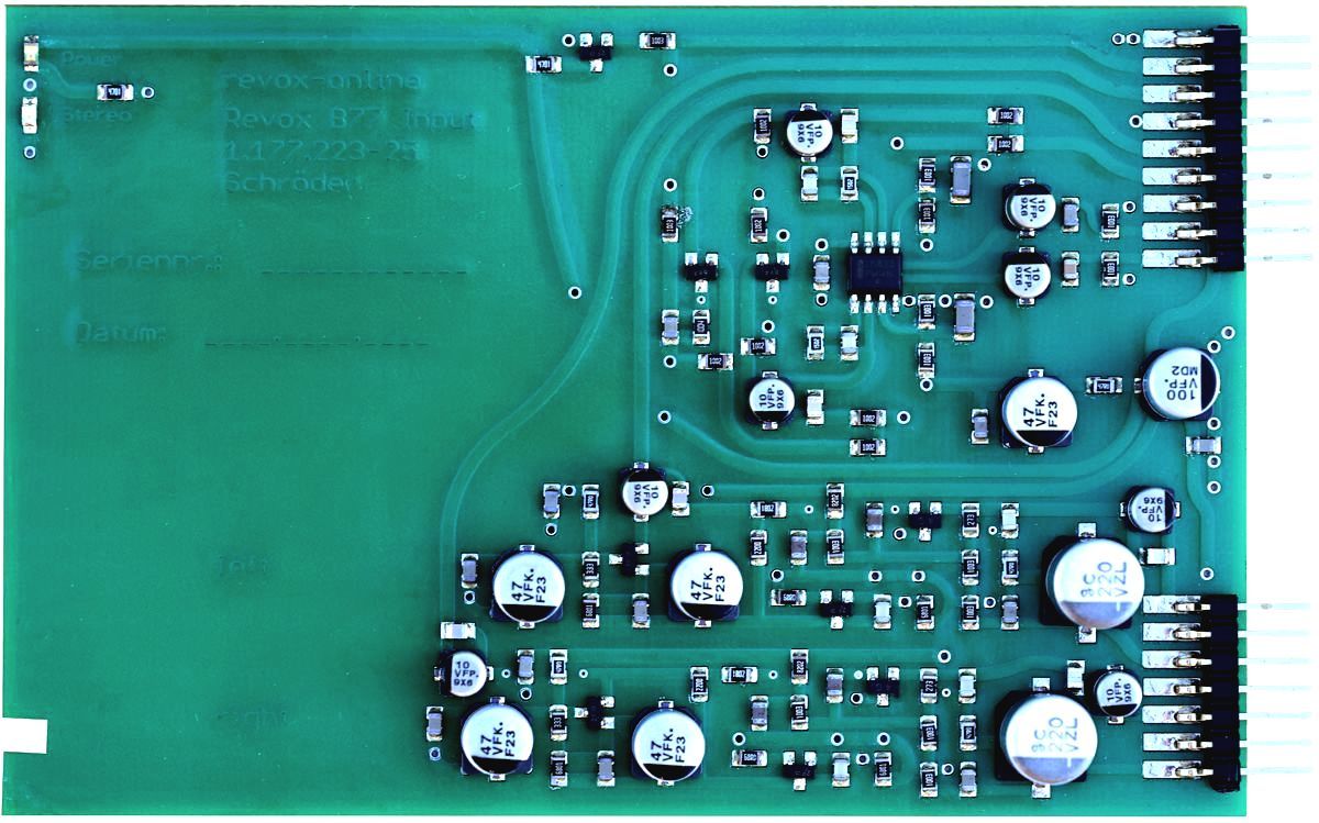 Newly designed input board for all Revox B77 from Premium-Hifi Newly designed input board for all Revox B77 from Premium-Hifi