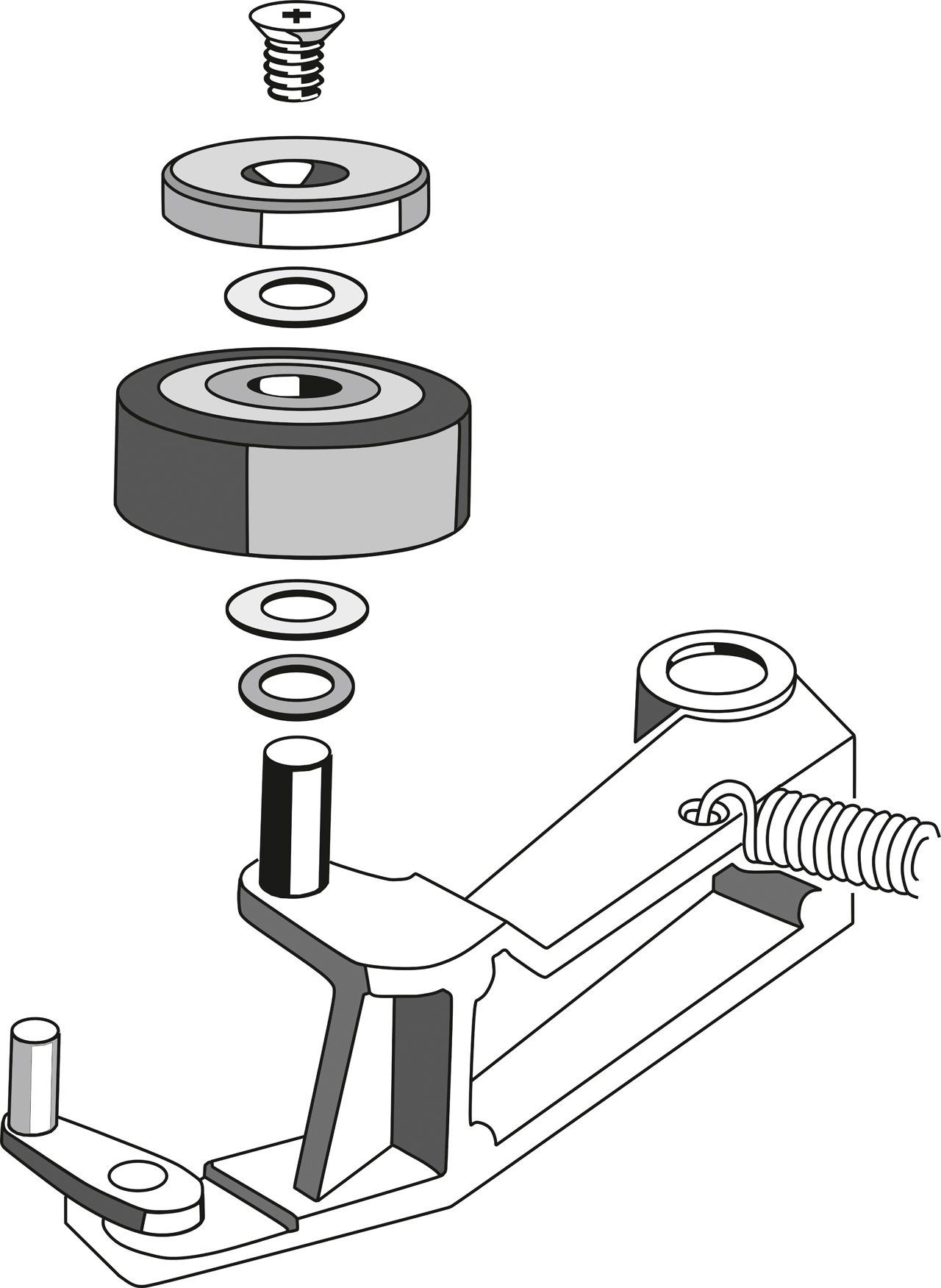Mounting the Revox B77 pressure roller from Premium-Hifi Mounting the Revox B77 pressure roller from Premium-Hifi