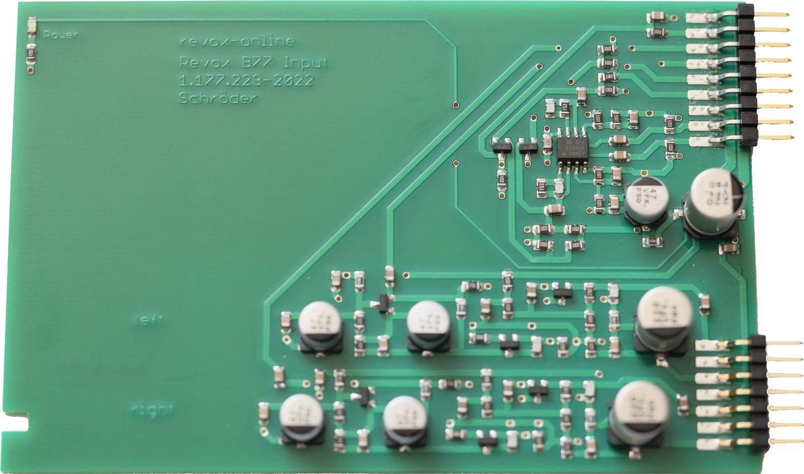 New refined Premium-Hifi input board for all Studer Revox B77 New refined Premium-Hifi input board for all Studer Revox B77