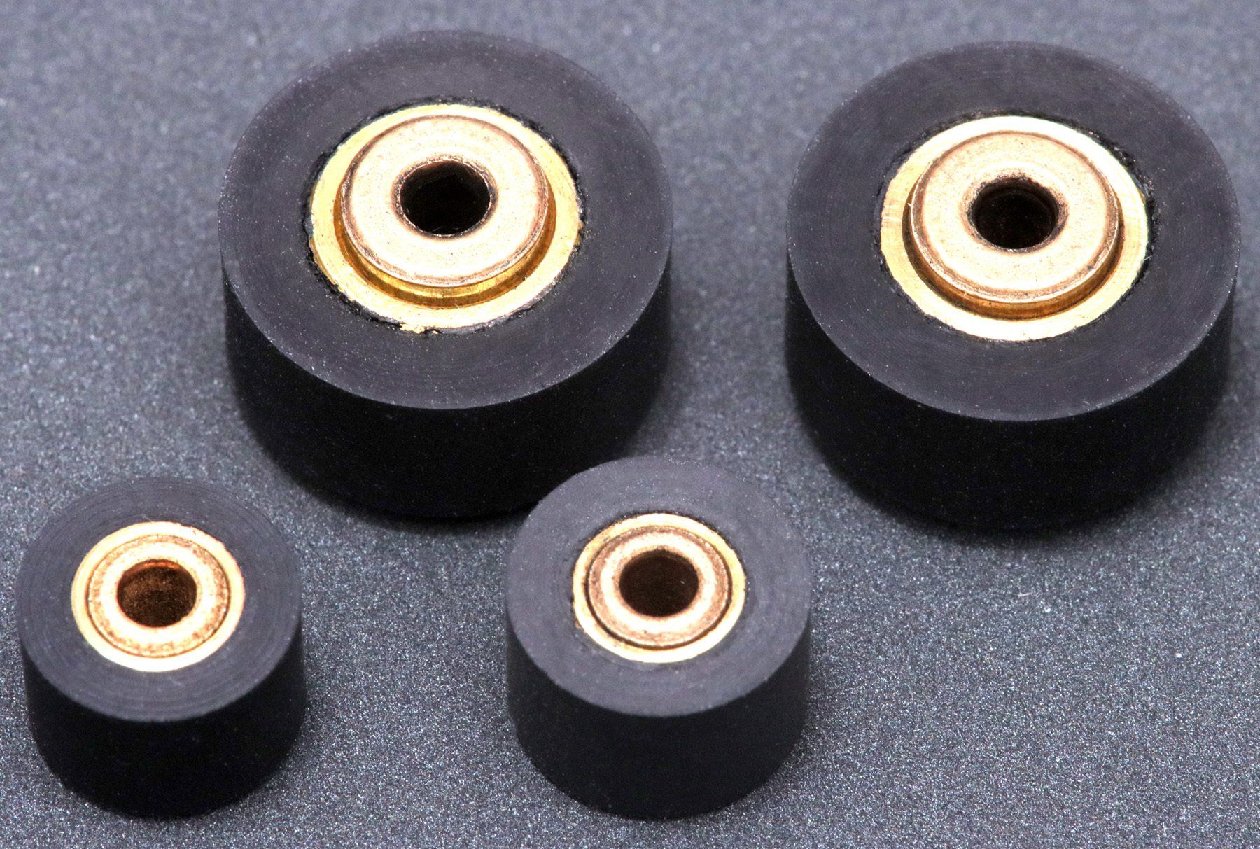 Präzisions-Andruckrollen mit 8.0, 8.6 und zweimal 13 mm für alle Studer Revox Tapedecks von Premium-Hifi Präzisions-Andruckrollen mit 8.0, 8.6 und zweimal 13 mm für alle Studer Revox Tapedecks von Premium-Hifi