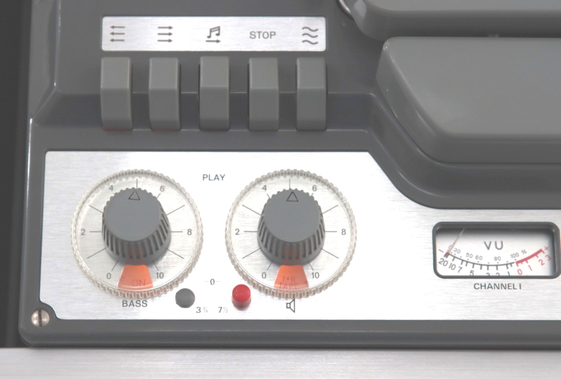 Bedienfeld links, Revox G36, Premium-Hifi Bedienfeld links der Revox G36 Bandmaschine, Premium-Hifi