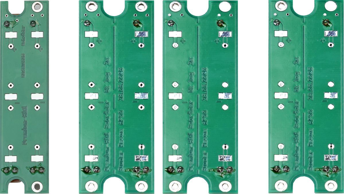 zum Anlöten der Litzen der Revox A700 sind große Pads vorhanden, Premium-Hifi zum Anlöten der Litzen der Revox A700 sind große Pads vorhanden, Premium-Hifi