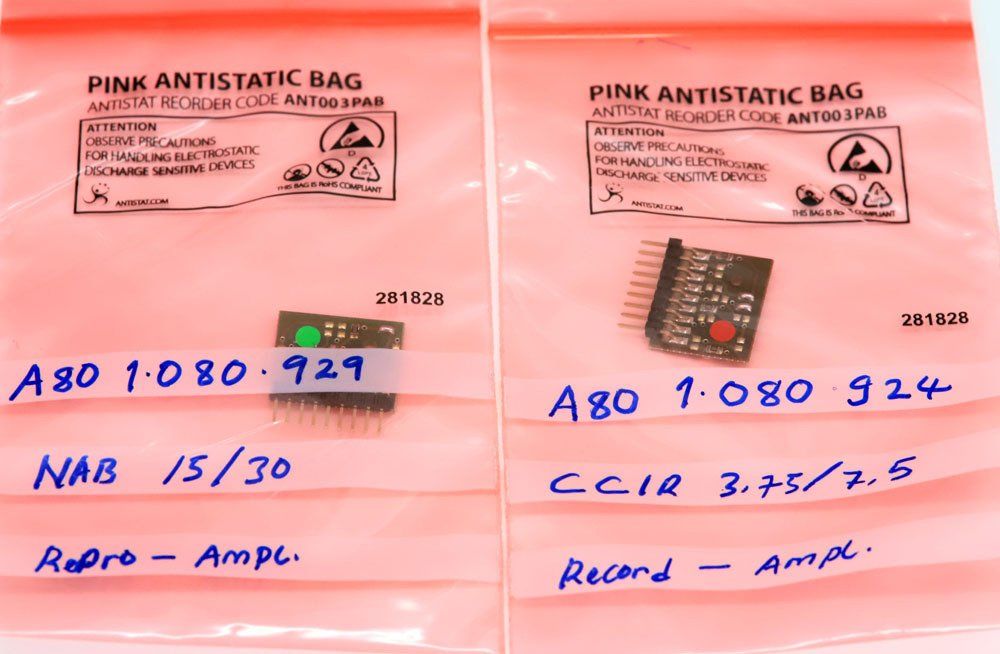 Studer A80 EQ board from Premium-Hifi in ESD bag with labelling of equalisation and speed Studer A80 EQ board from Premium-Hifi in ESD bag with labelling of equalisation and speed