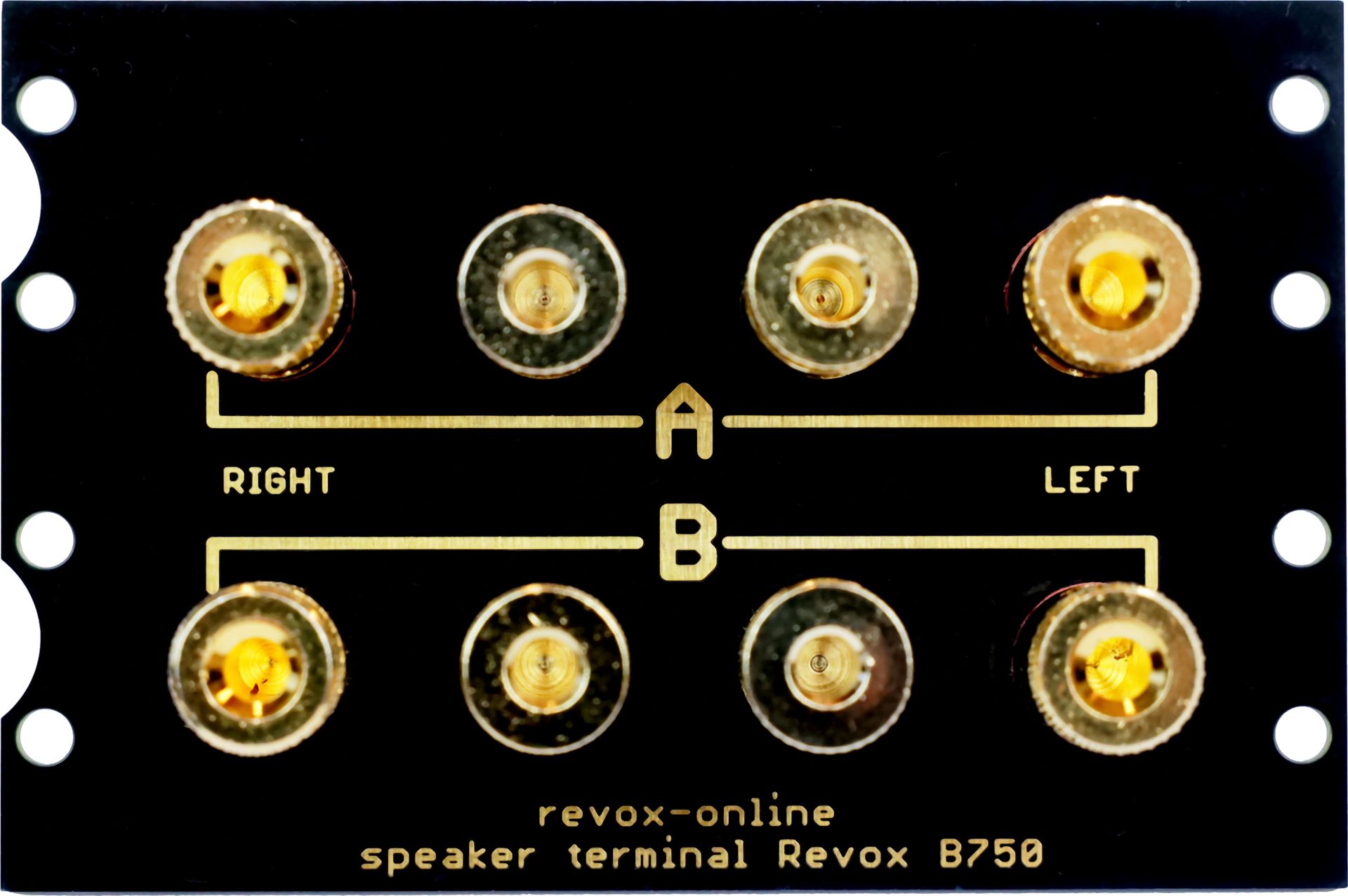 Pole terminals, bananas for Revox B750 speaker terminals from Premium-Hifi Pole terminals, bananas for Revox B750 speaker terminals from Premium-Hifi